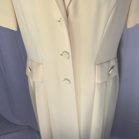 Fattaneh Bahari Yellow Blazer Dress Size 8 Short Sleeve - Picture 5 of 12